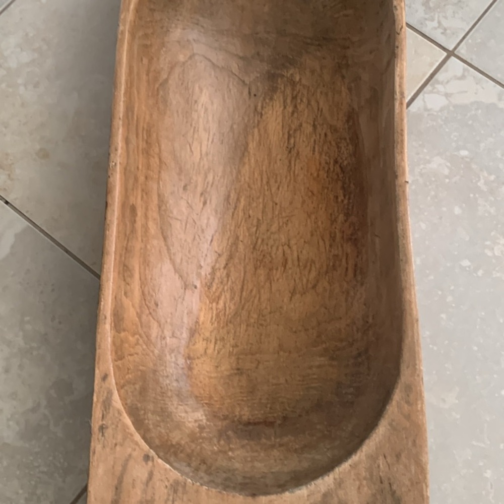 VINTAGE WOOD DOUGH TROUGH